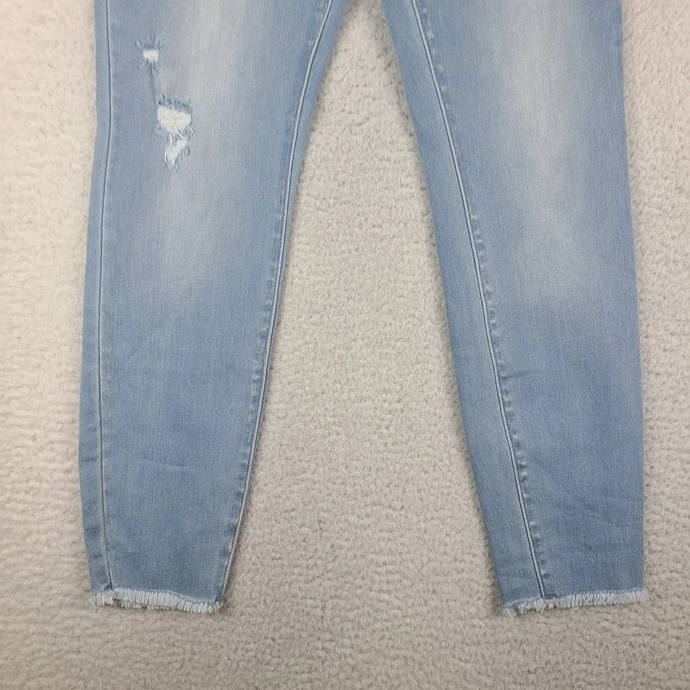 KanCan Jeans Womens 9/28 Blue Danica High Rise Ankle Skinny Distress kc7317l